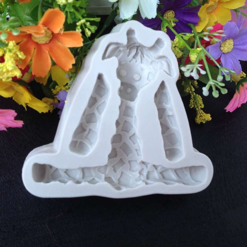 2 PCS 3D Animal Shape Silicone Form Fondant Cake Biscuit Molds(Lion)