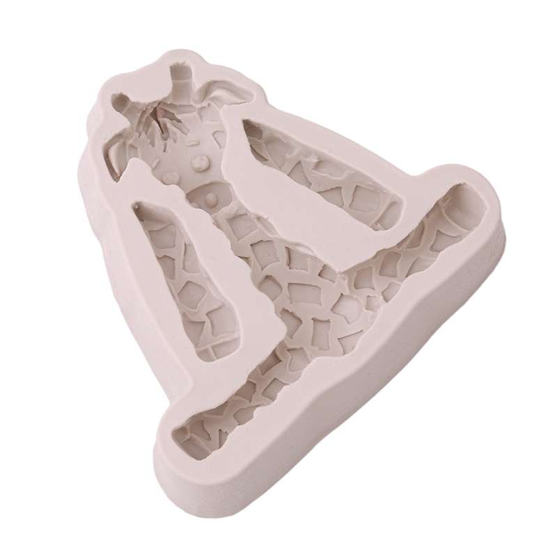 2 PCS 3D Animal Shape Silicone Form Fondant Cake Biscuit Molds(Lion)