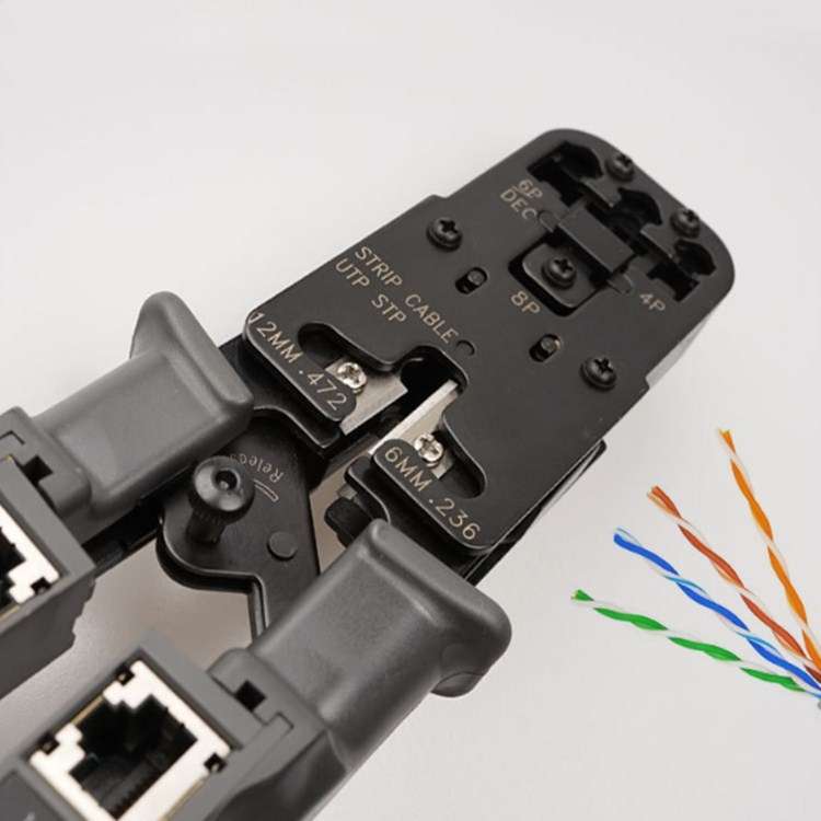 Multifunctional 4P8P6P Three-purpose Tester Ratchet Type Network Tool Squeeze Crimping Wire Network