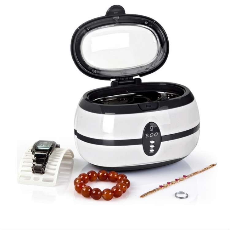VGT-800 600ml Low Noise Vacuum Cleaner Ultrasonic Cleaner with SUS304 Tank for Home Jewelry Eyeglass