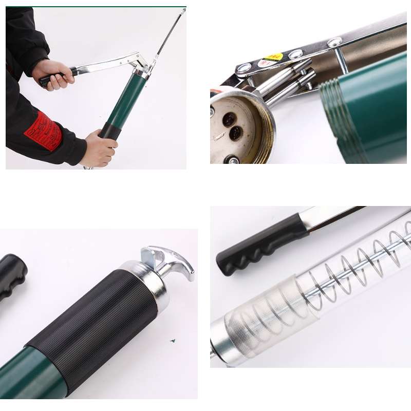 TUOSEN Hardware Tool Pressure Rod Type Greaser Oiling Tool High Pressure Manual Greaser, Style:Singl