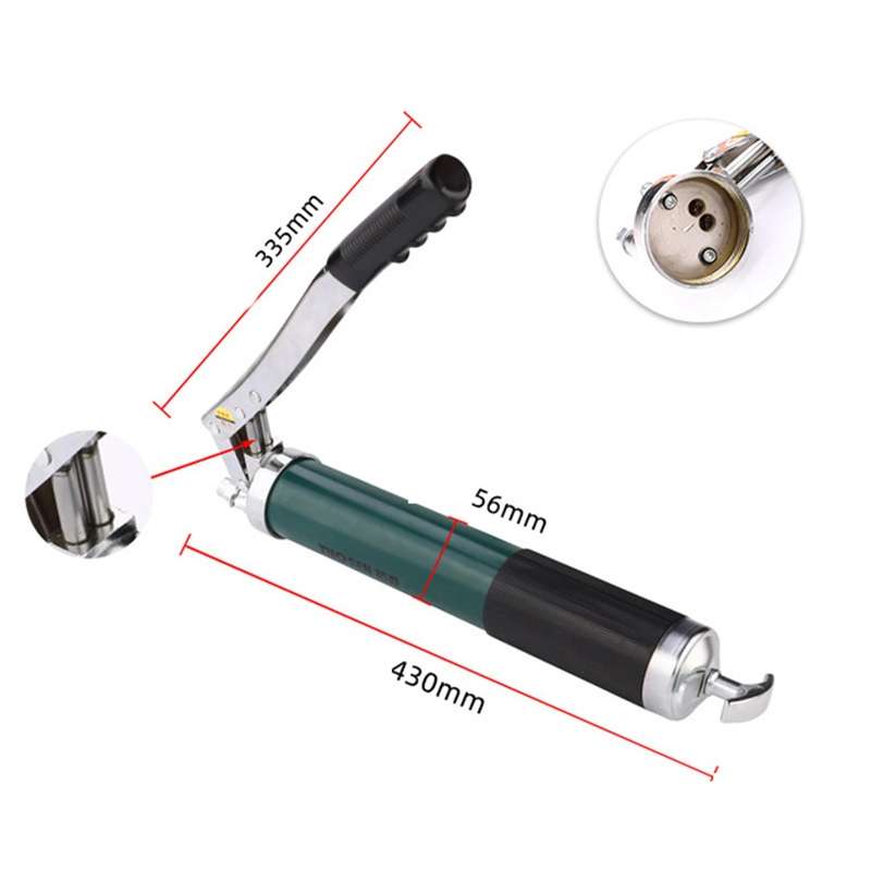 TUOSEN Hardware Tool Pressure Rod Type Greaser Oiling Tool High Pressure Manual Greaser, Style:Doubl