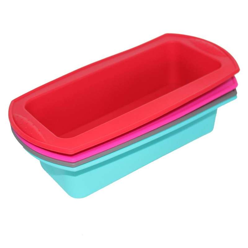 Rectangular Silicone Mold Chocolate Cake Decoration Accessories Baking Tools(Sky Blue)