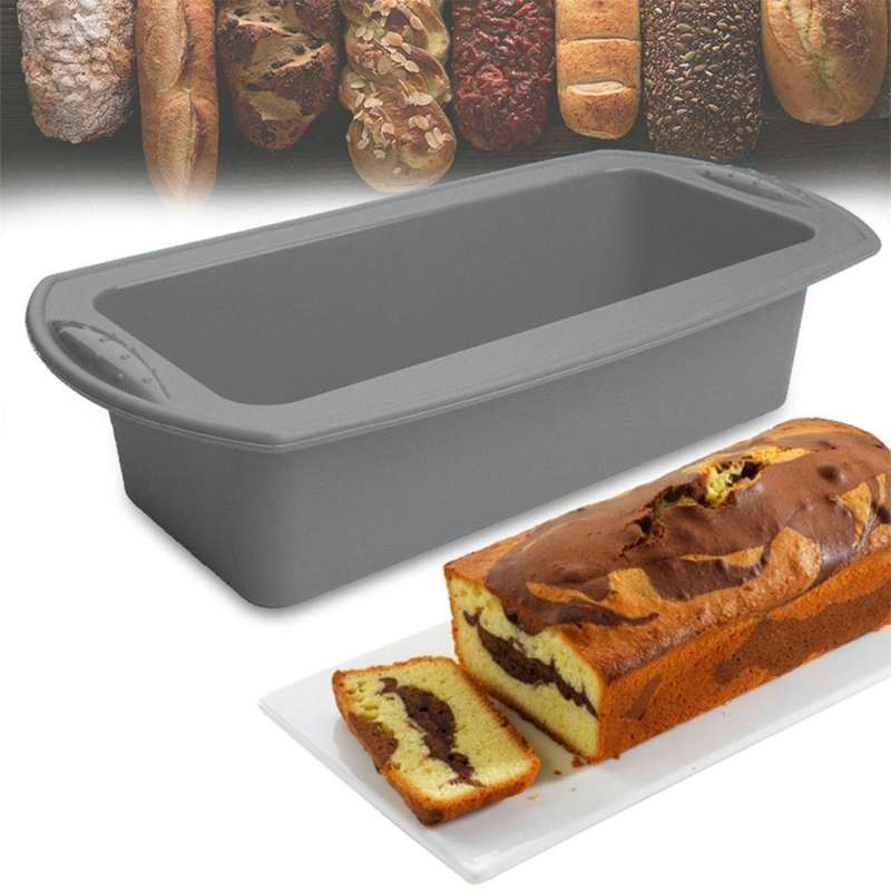 Rectangular Silicone Mold Chocolate Cake Decoration Accessories Baking Tools(Sky Blue)