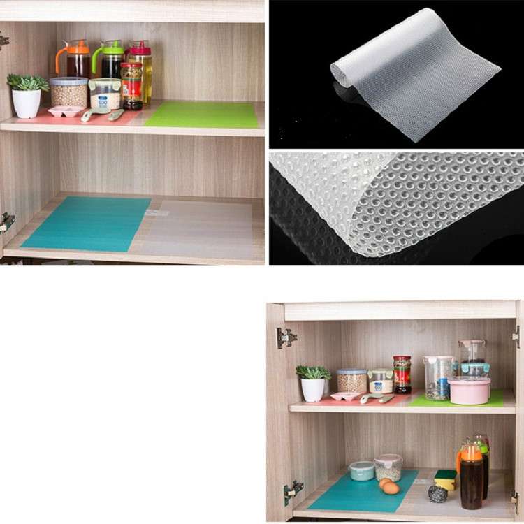 4 PCS / Set Environmentally Friendly Waterproof Washable Antibacterial Antifouling Refrigerator Mat,