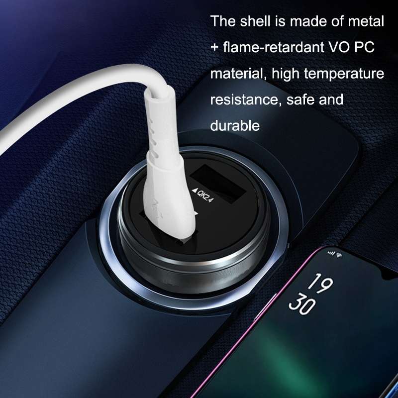 QIAKEY GX789 Dual USB Fast Charge Car Charger(Red)