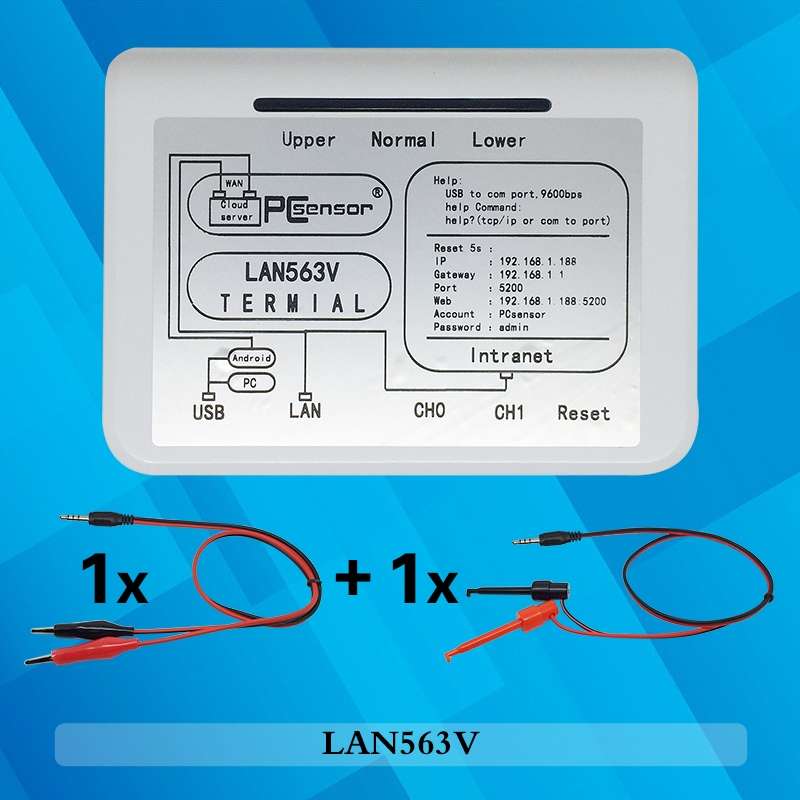 Pcsensor LAN563V Network Type Voltage Detection Remote Control Phone Monitoring Record Data Sheet