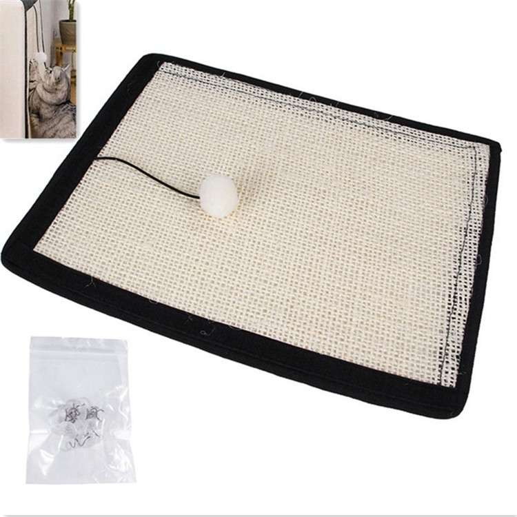 Natural sisal pet cat scratch board cat scratch pad sofa protector(Beige Handrail Pad)