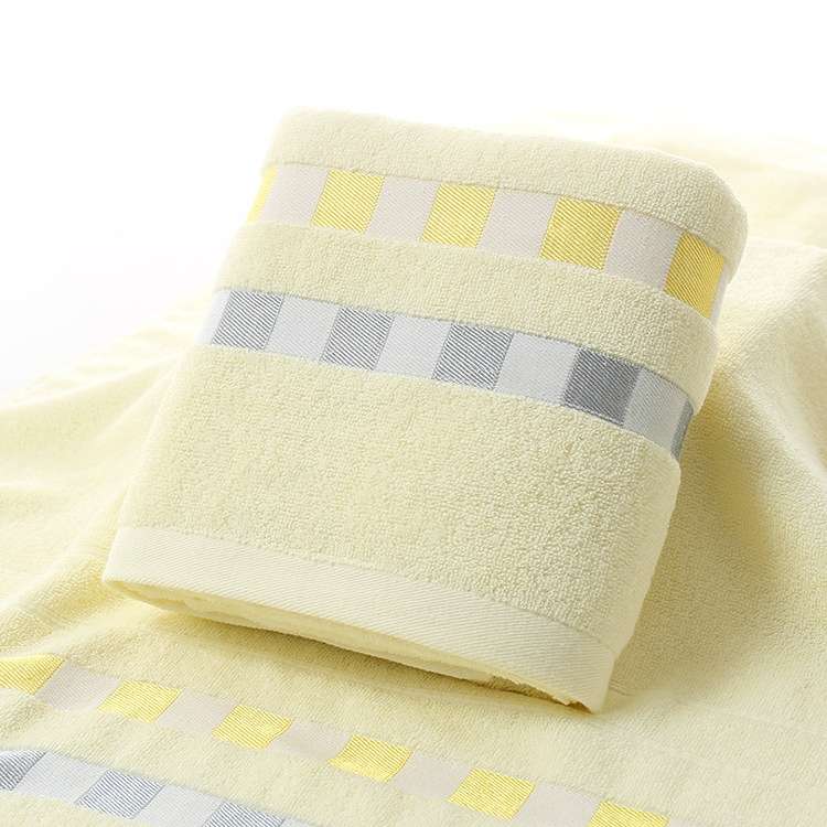 Cotton Plain Square Bath Towel Natural Environmental Protection Embroidered Bath Towel Household Tow