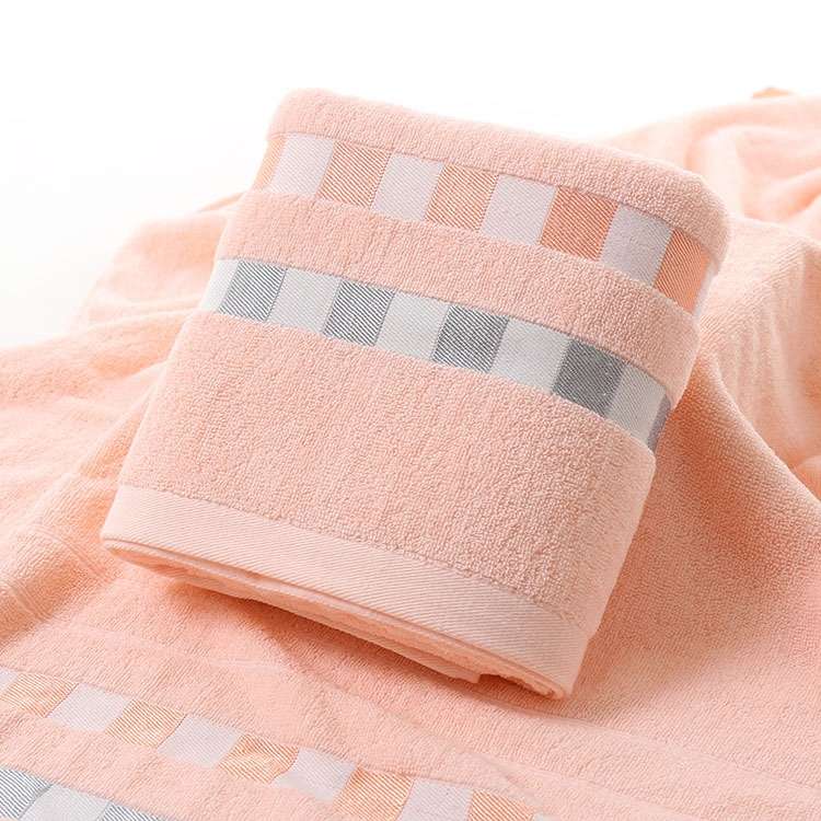 Cotton Plain Square Bath Towel Natural Environmental Protection Embroidered Bath Towel Household Tow
