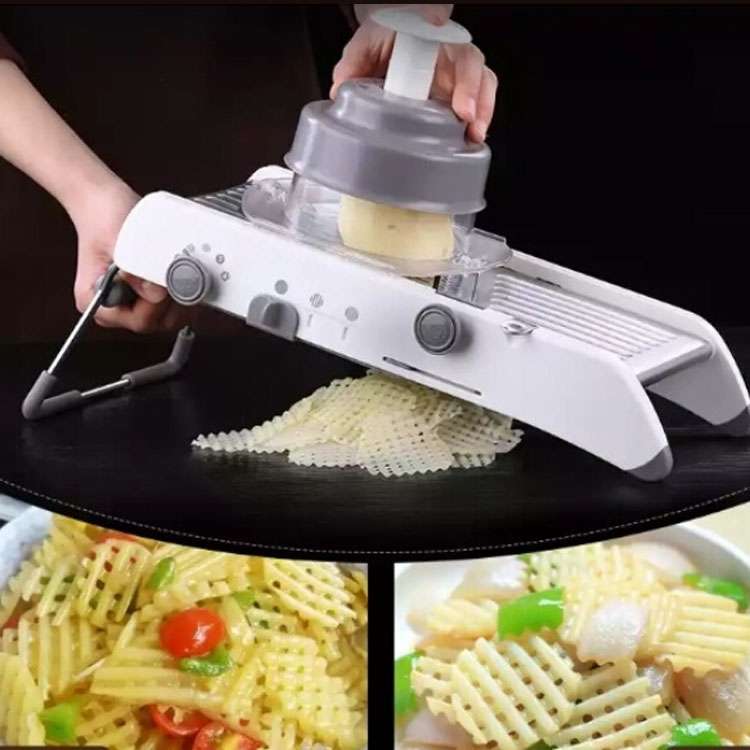 Multifunctional Long Stainless Steel Grater Slicer Chopper Crusher