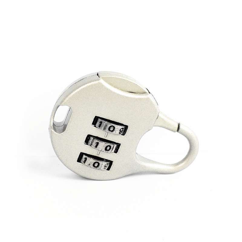2 PCS Mini Password Small Padlock Luggage Lock Digital Password Lock(Pink)