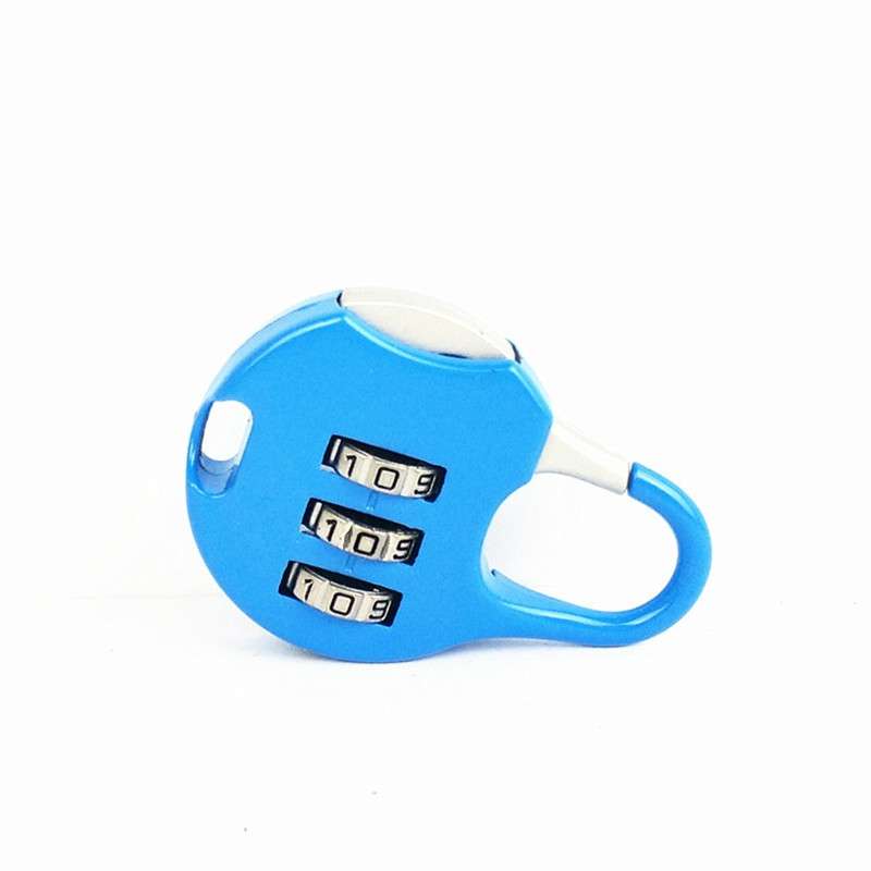 2 PCS Mini Password Small Padlock Luggage Lock Digital Password Lock(Pink)