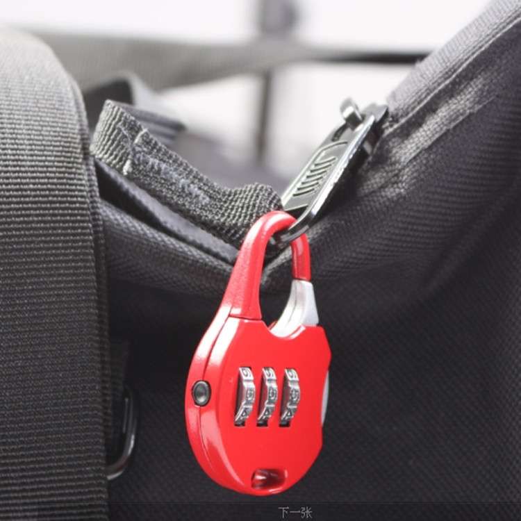 2 PCS Mini Password Small Padlock Luggage Lock Digital Password Lock(Pink)
