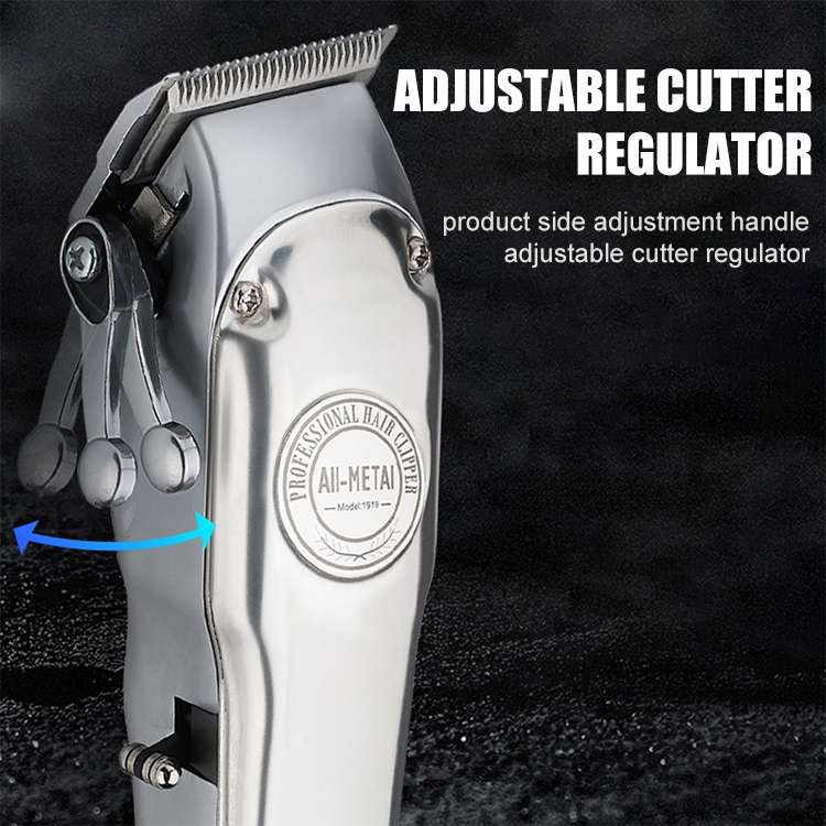 Retro Oil Head Electric Pusher Strong Power Electric Fader LCD Digital Display Rechargeable Hair Cli