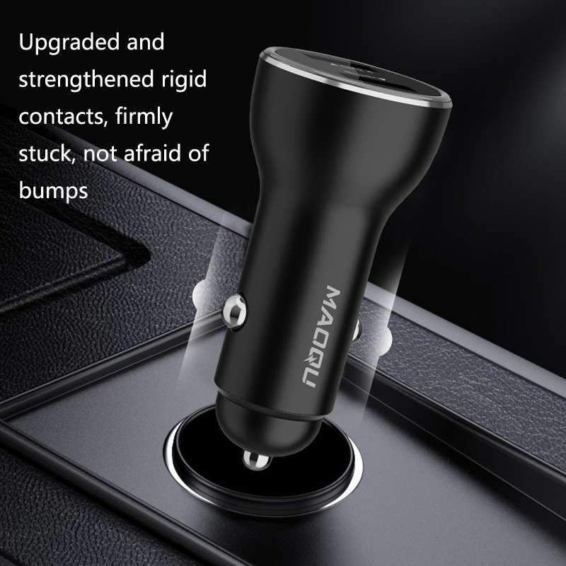 QIAKEY QK789 Dual Ports Fast Charge Car Charger(Red)