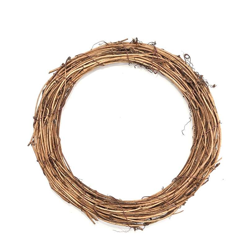2 PCS Tree Vine Christmas Wreath DIY Rattan Garden Decoration Rattan Window Decoration, Size:20CM