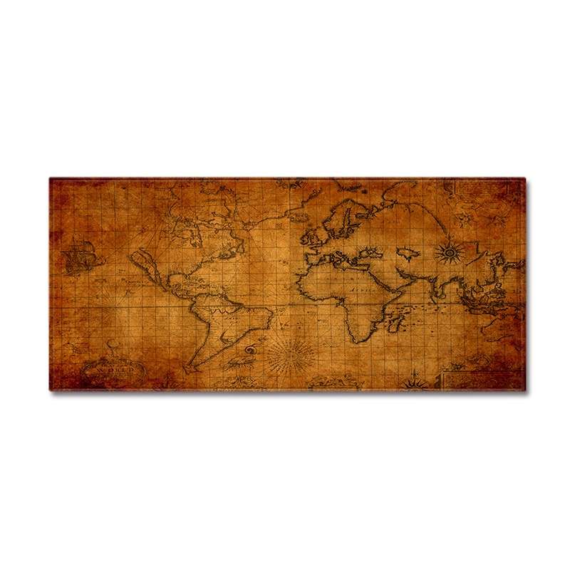World Map Carpets Rug Bedroom Kids Baby Play Crawling Mat Memory Foam Area Rugs Carpet, Size:40x60cm