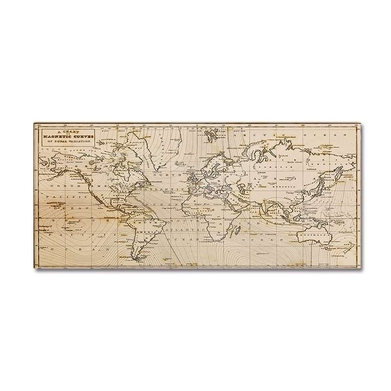 World Map Carpets Rug Bedroom Kids Baby Play Crawling Mat Memory Foam Area Rugs Carpet, Size:40x60cm