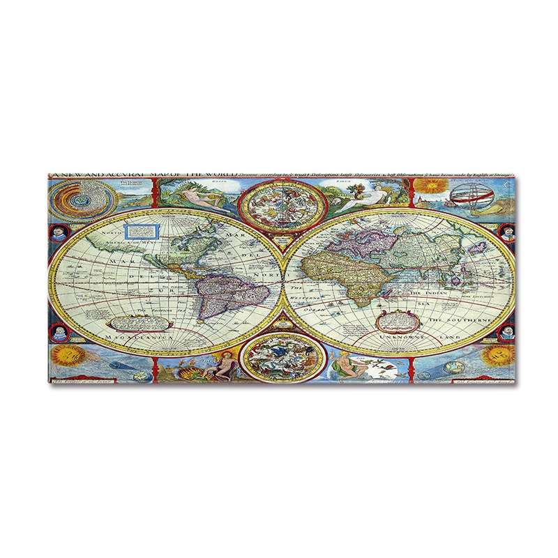 World Map Carpets Rug Bedroom Kids Baby Play Crawling Mat Memory Foam Area Rugs Carpet, Size:40x60cm