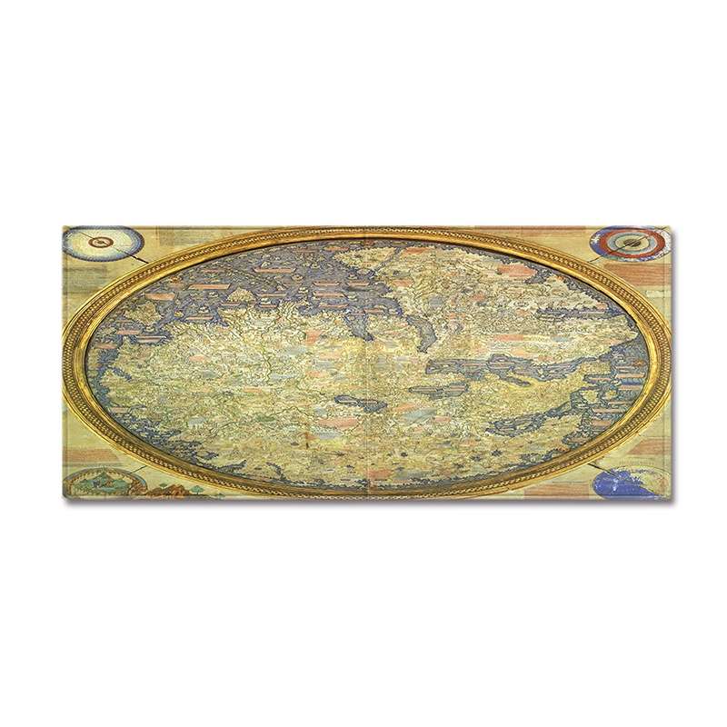 World Map Carpets Rug Bedroom Kids Baby Play Crawling Mat Memory Foam Area Rugs Carpet, Size:40x60cm