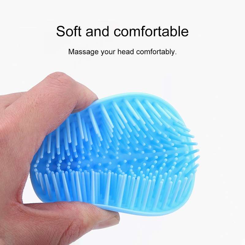 12 PCS Shampoo Brush Adult Scalp Massage Brush Soft Glue Bathroom Shampoo CombRandom Color