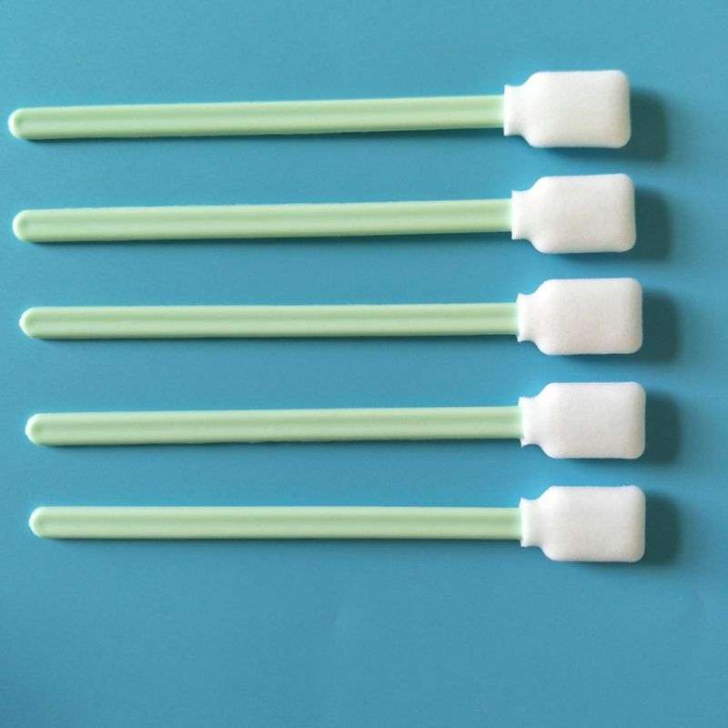 100 Sticks Inkjet Sponge Flat Head Cleaning Wipe Industrial Rod, Size:13cm(5 inch Clean Cloth Head)