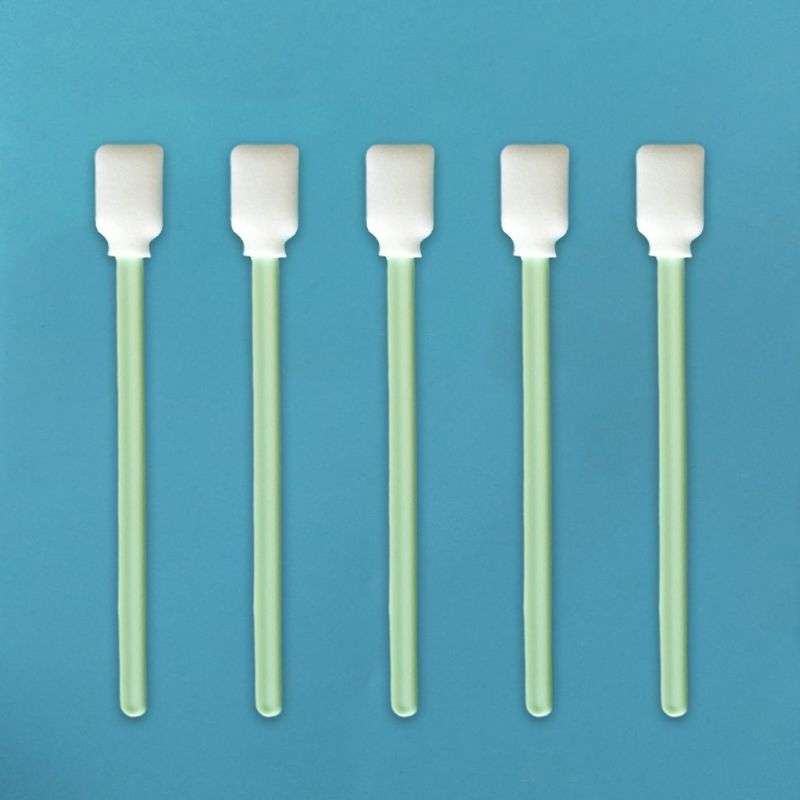 100 Sticks Inkjet Sponge Flat Head Cleaning Wipe Industrial Rod, Size:13cm(5 inch Clean Cloth Head)