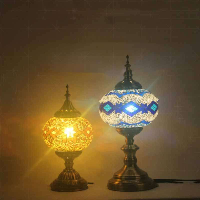 Bedroom Study Romantic Style Mosaic Decorative Table Lamp, Plug Type:US Plug(FX-1503)