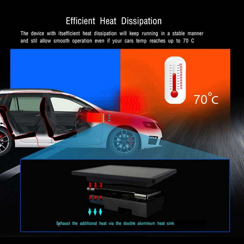 A3196 10 Inch Car Android Large Screen Navigation Central Control Screen 2+64G Player with CarPlay,