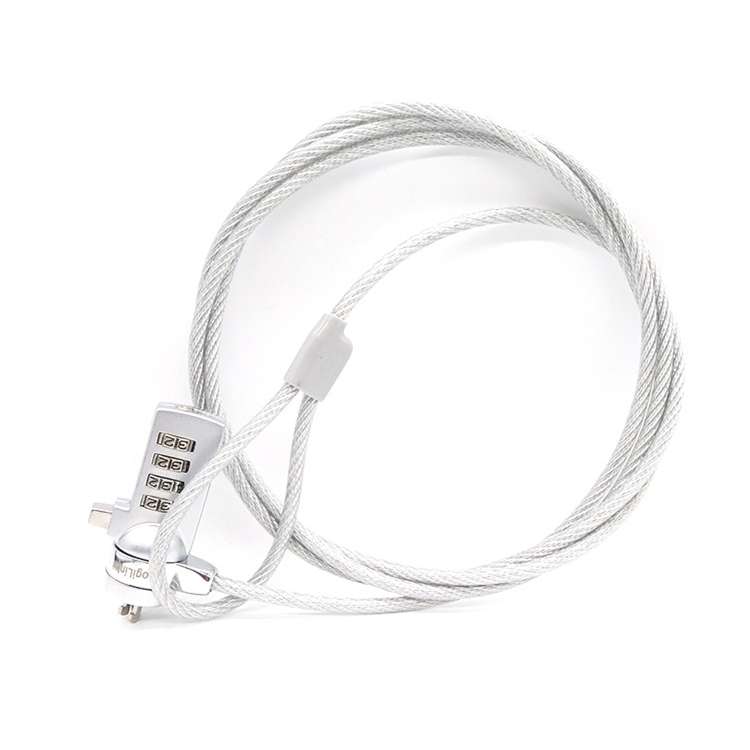 Four Digit Computer Lock Notebook Universal Anti-theft Password Lock, Size:Diameter 3.5 mm Length 1.