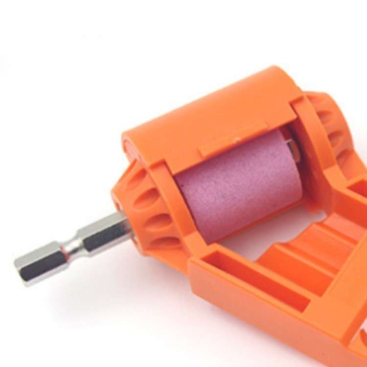 Portable Iron Straight Shank Twist Drill Bit Grinder(No Buckle Blue)