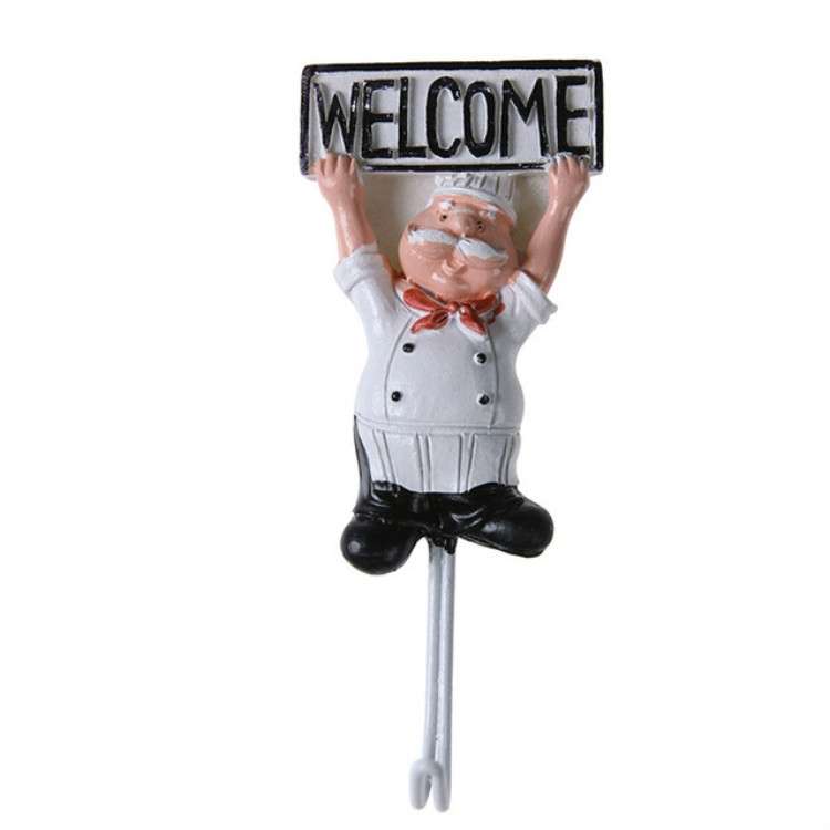 Creative Strong Hook Kitchen Bathroom Wall Glue Door Back Coat Hook(B)