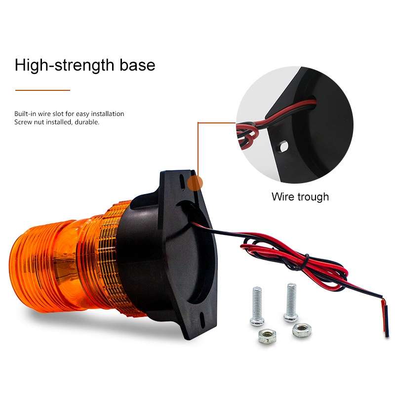 10-110V Forklift Warning Lights Strobe School Lights Traffic Construction LED Roof Engineering Vehic