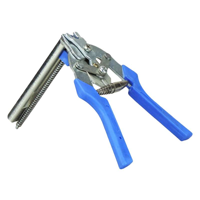 Nail non-slip Handle Stainless Steel Hand Tool Chicken Cage Barbed Wire Pig Tongs, Style:Blue Tied C