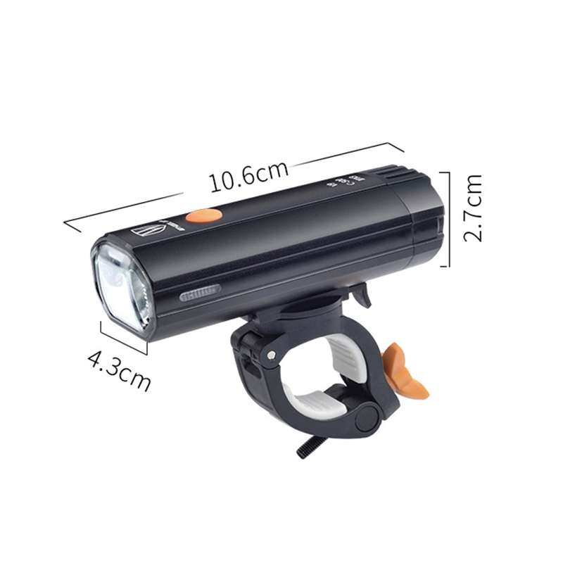 WHEEL UP USB Rechargeable LED Bicycle Headlights Mountain Bike Front Lights, Style:800 lumens