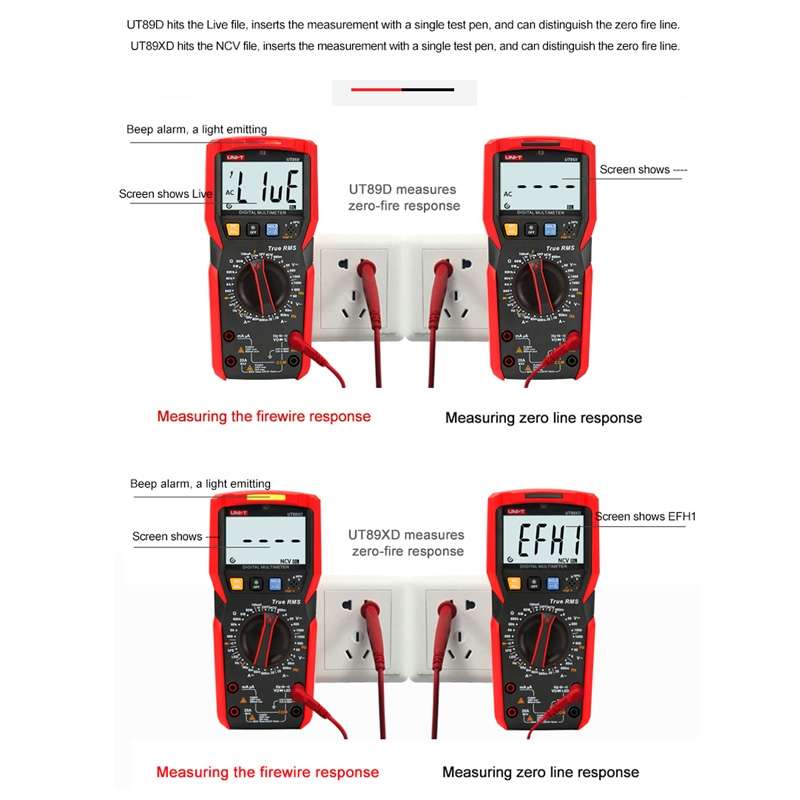 UNI-T UT89XE Digital High-Precision Multimeter Digital Display Multi-Meter