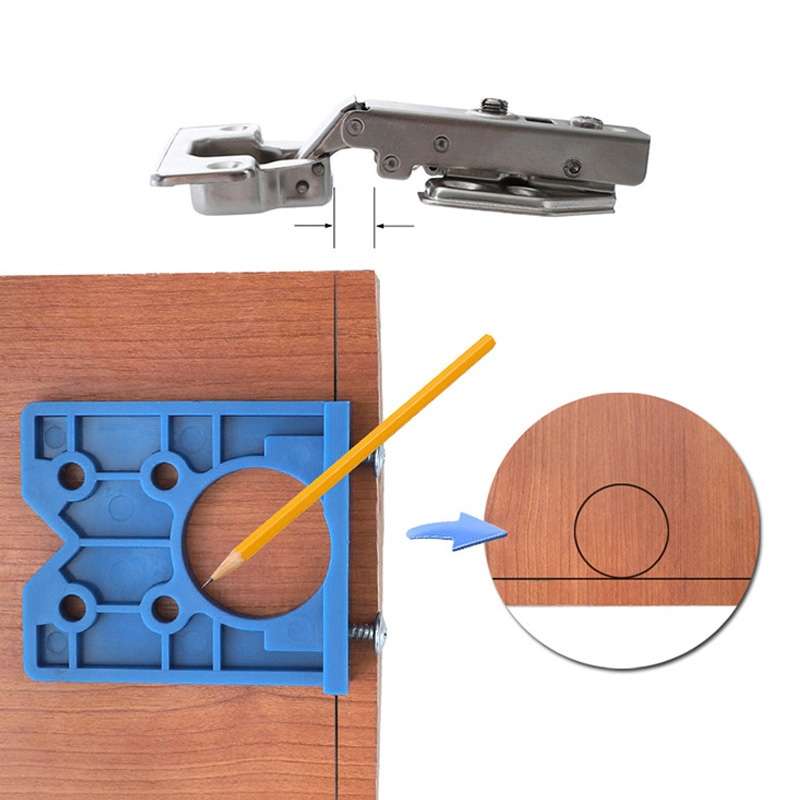 35mm Woodworking Hinge Opening Door Panel Hinge Positioner Punching Installation Auxiliary Tool, Sty
