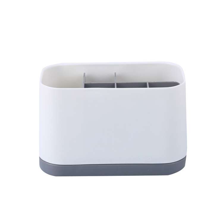 Removable Toothbrush Toothpaste Storage Toilet Set Shelf(Black)