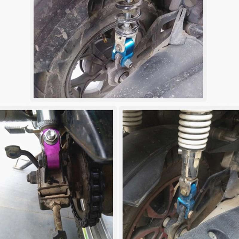 2 Pairs Shock Absorber Extender Height Extension for Motorcycle, Size: Large(Black)