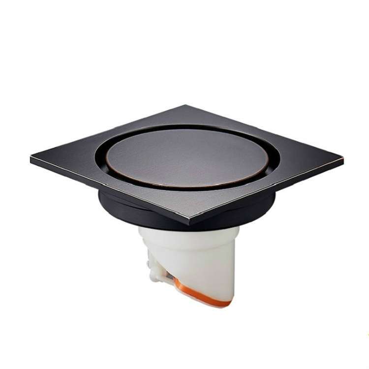 Kitchen Toilet Sewer Deodorant Anti-flooding Anti-odor Invisible Floor Drain(Brushed Silver)
