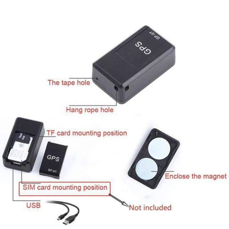 GF07 Mini GPS Tracking Strong Magnetic Locator Voice-controlled Recording Anti-lost Device Only Supp