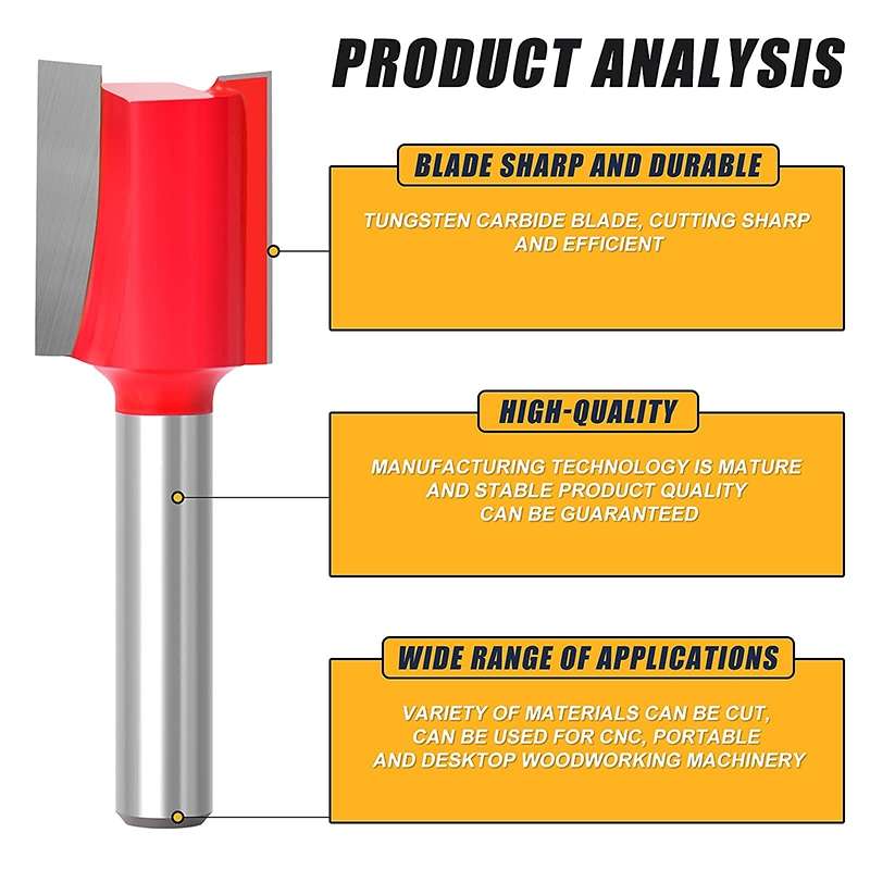 Woodworking Milling Cutter Set Trimming Machine Head Electric Wood Milling Engraving Machine Cutter,