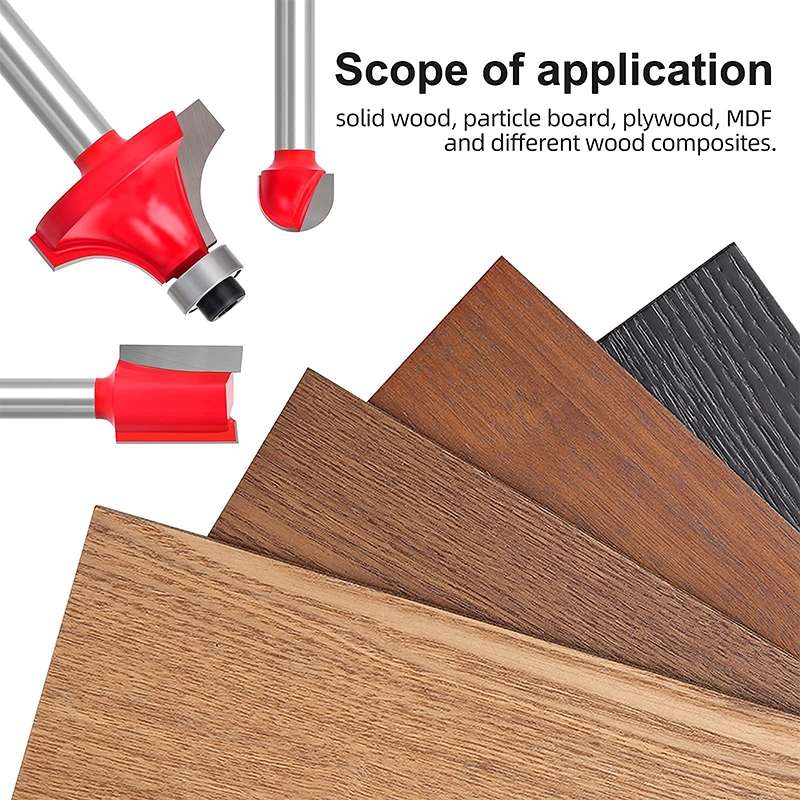 Woodworking Milling Cutter Set Trimming Machine Head Electric Wood Milling Engraving Machine Cutter,