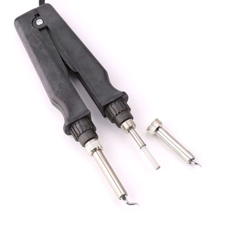 Double Soldering Iron Tweezers 902 Handle Pliers Electric Soldering Iron Clip Soldering Station Acce