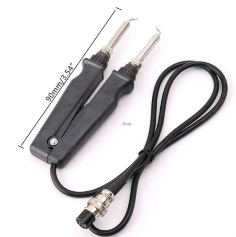 Double Soldering Iron Tweezers 902 Handle Pliers Electric Soldering Iron Clip Soldering Station Acce