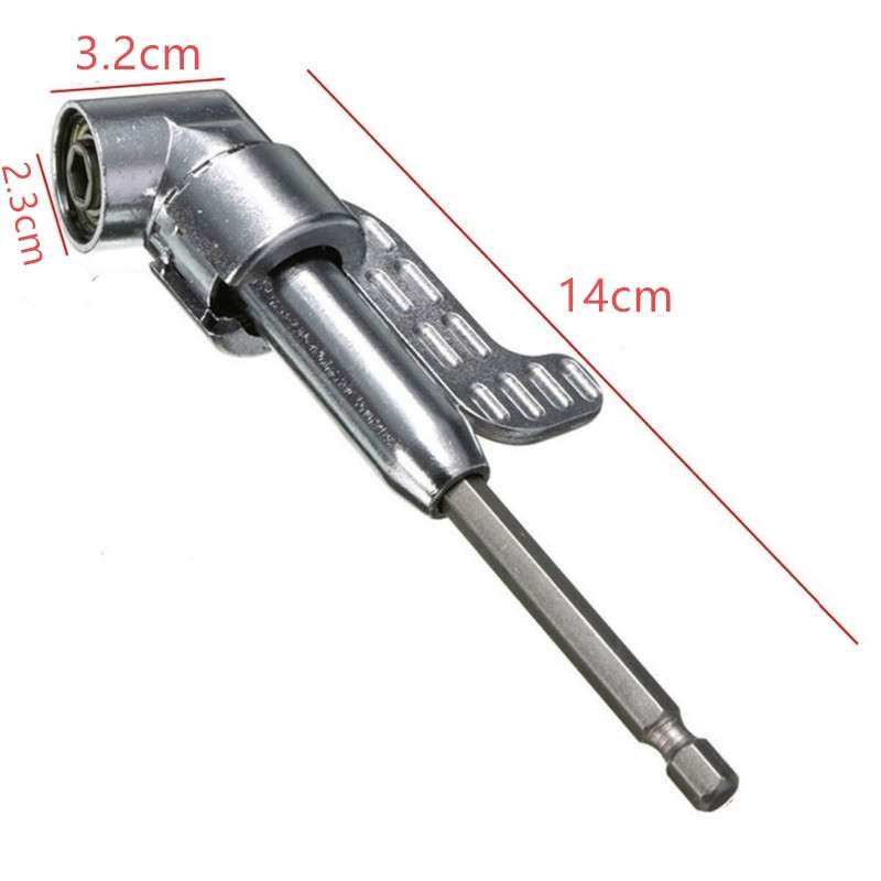 105 Degree Long Handle Right Angle Corner Drill Holds Screwdriver Bit(Long Corner Device)