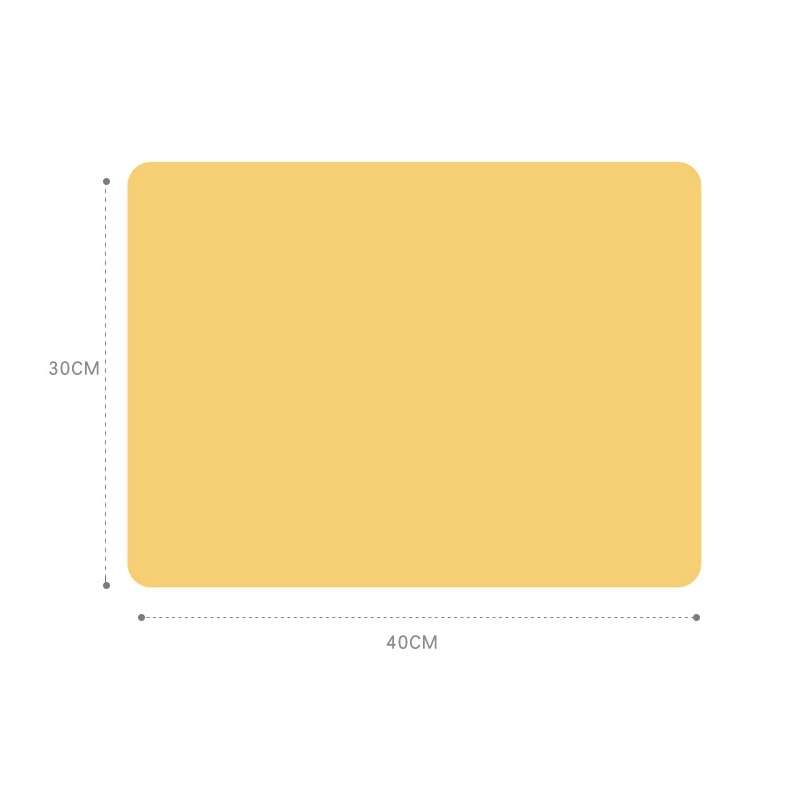 Nordic Style Food Grade Silicone Pad Tableware Environmental Insulation Pad Placemat(Beige)