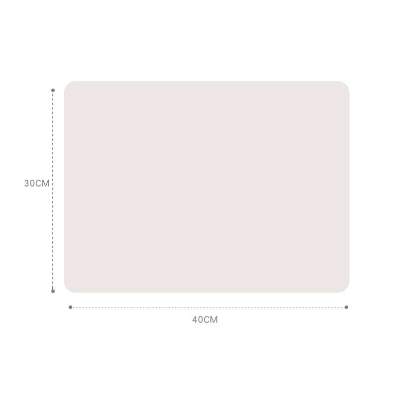 Nordic Style Food Grade Silicone Pad Tableware Environmental Insulation Pad Placemat(Beige)