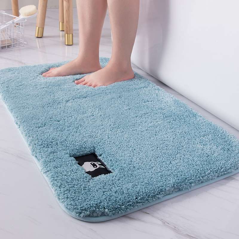 Bathroom Toilet Absorbent Bath Mat Carpet Bedroom Non-slip Foot Pad, Size:40x60cm(Dark Grey)